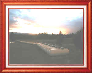 Tanks in the Montana Sunset